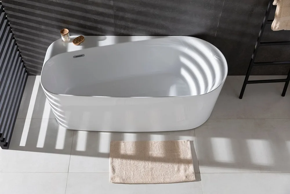 Акриловая ванна Allen Brau Priority 1 170x80 см, отдельностоящая, белая, овальная, на ножках, со сли Sancos — официальный сайт