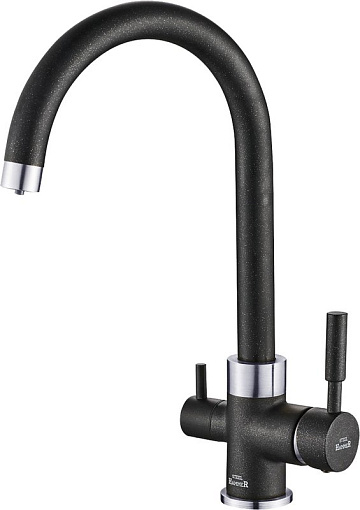 Смеситель для кухни Steel Hammer SH 713 Black Cr