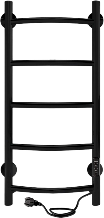 Полотенцесушитель электрический Indigo Arc Lux LCALE70-30BRRt черный муар