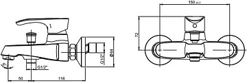 Комплект для ванной Paini Palermo PACRKIT3 3 в 1