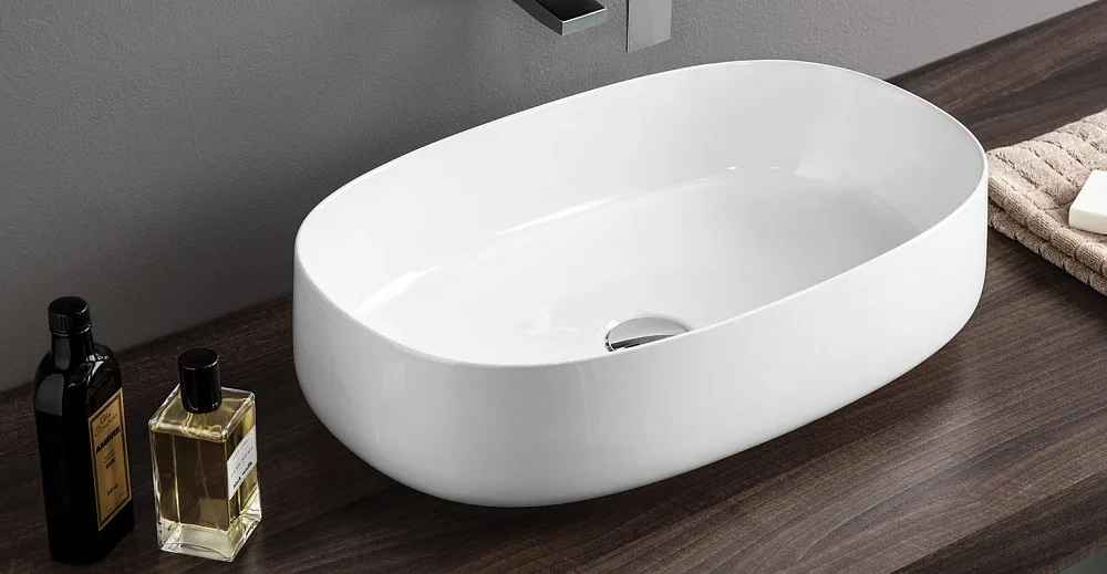 Накладная раковина ArtCeram Cognac COL003 55 см Sancos — официальный сайт