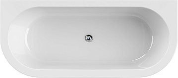 Акриловая ванна Cezares Slim 180x80 см, SLIM WALL-180-80-60-W37-SET