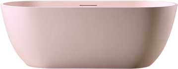 Ванна из искусственного камня Abber Frankfurt AM9941MP 170x75 см, отдельностоящая, матовая розовая, 