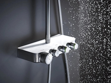 Душевая стойка Grohe Euphoria SmartControl 310 Duo 26507LS0, белая луна, с термостатом