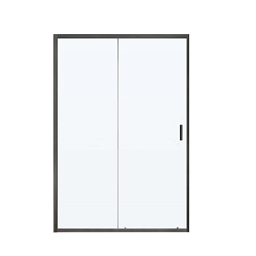 Душевая дверь в нишу Vincea City VDS-5CT140CLGM 140x195, профиль вороненая сталь