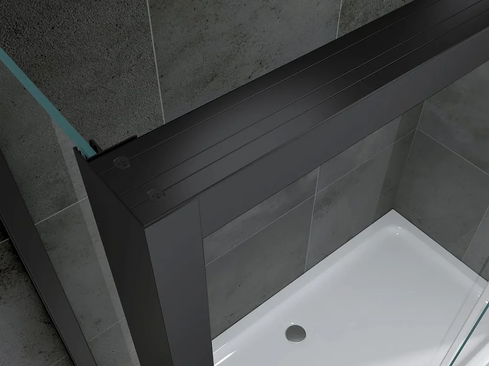 Душевой уголок Abber Komfort AG93160B-S92B 160х90 см, профиль матовый черный, стекло прозрачное Sancos — официальный сайт