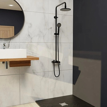 Душевая стойка RGW Shower Panels SP-31B, матовый черный