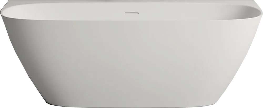 Ванна из искусственного камня Salini Sofia Wall S-Stone 160x80 см, пристенная, белая, овальная, с до Sancos — официальный сайт