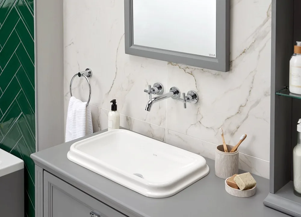 Раковина VitrA Valarte 7800B003-0012 60 см Sancos — официальный сайт
