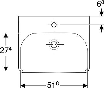 Раковина Geberit Smyle 55 белая