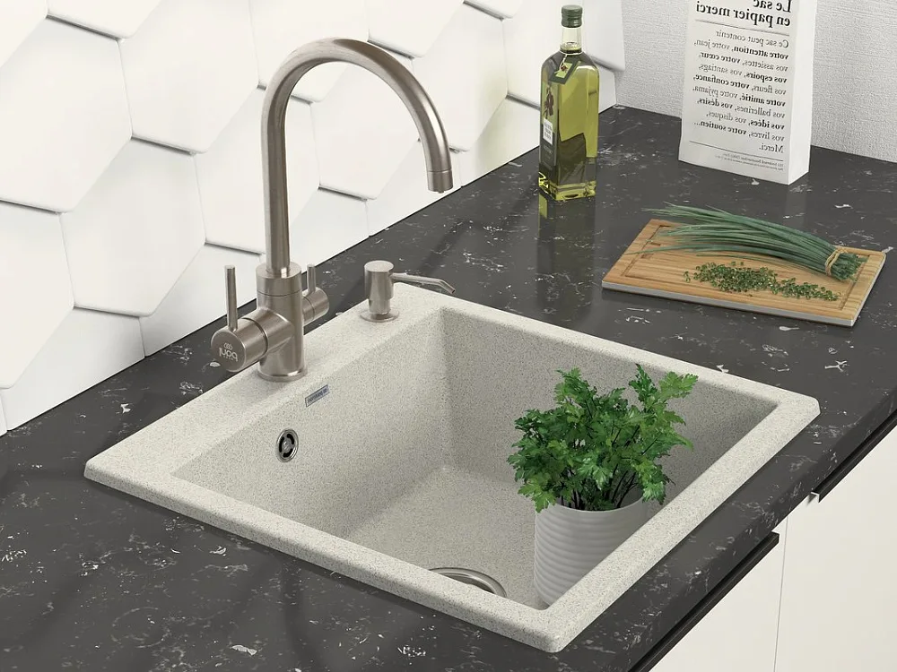 Дозатор для кухонной мойки Paulmark Rein D002-BS брашированная сталь Sancos — официальный сайт