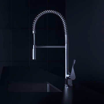 Смеситель для кухни Axor Citterio Semi-Pro 39840000 хром, с гибким изливом