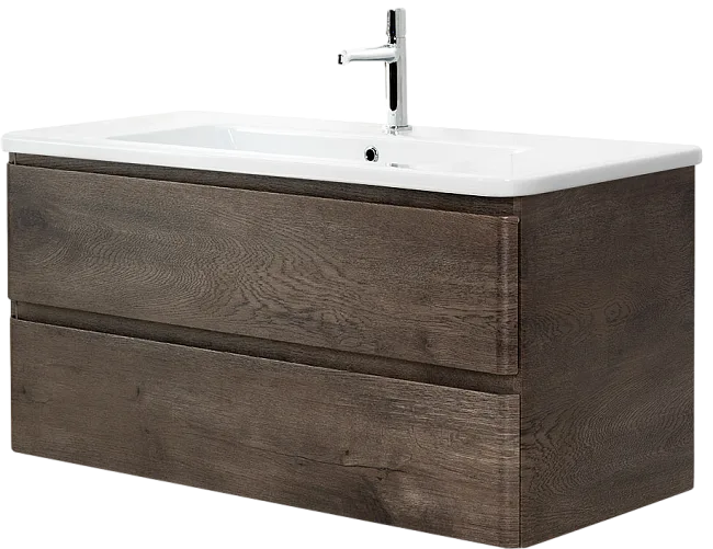 Тумба под раковину без столешницы BelBagno Albano-Cer 105 подвесная, robere nature grigio Sancos — Оригинал