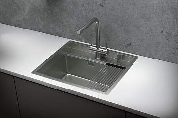 Мойка кухонная Granula Kitchen Space 6051 матовая сталь