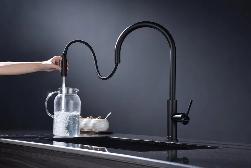 Смеситель для кухни Paulmark Senso Se215180-AN антрацит Sancos — официальный сайт