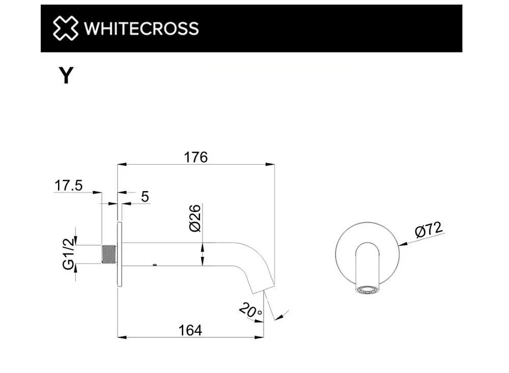 Излив WHITECROSS Y Y1201GM оружейная сталь Sancos — официальный сайт