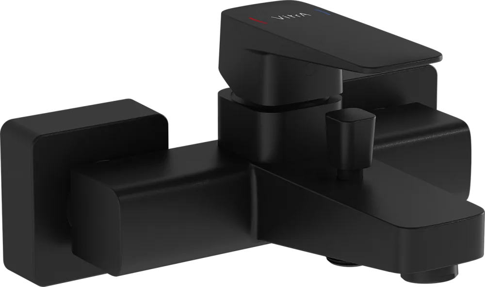 Смеситель для ванны с душем VitrA Root Square A4273736EXP, черный Sancos — официальный сайт