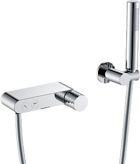 Смеситель для ванны с душем Boheme Stick 123-CRCR, chrome diamond chrome