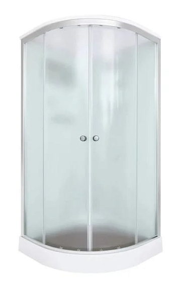 Душевая кабина DTO D09S 90х90, профиль хром, стекло матовое