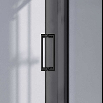 Душевая дверь в нишу Vincea Como-N VDS-4CN160CGB 160 см, профиль матовый черный, стекло тонированное