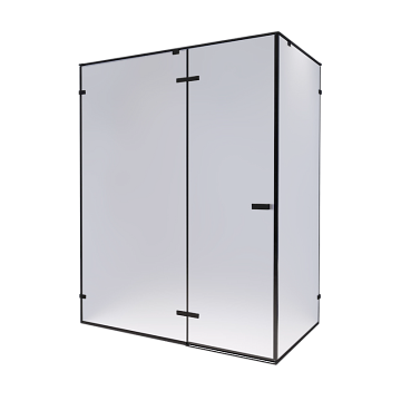 Душевой уголок RGW Stilvoll SV-040 120х80 профиль черный, стекло матовое