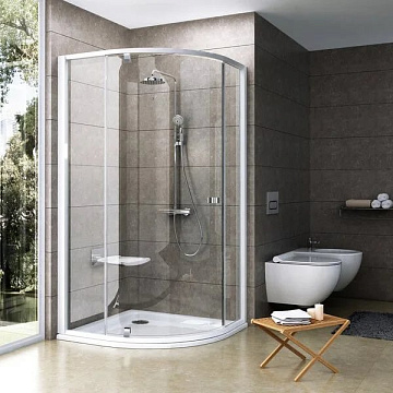 Душевой уголок Ravak Pivot PSKK3-100 Transparent, профиль белый
