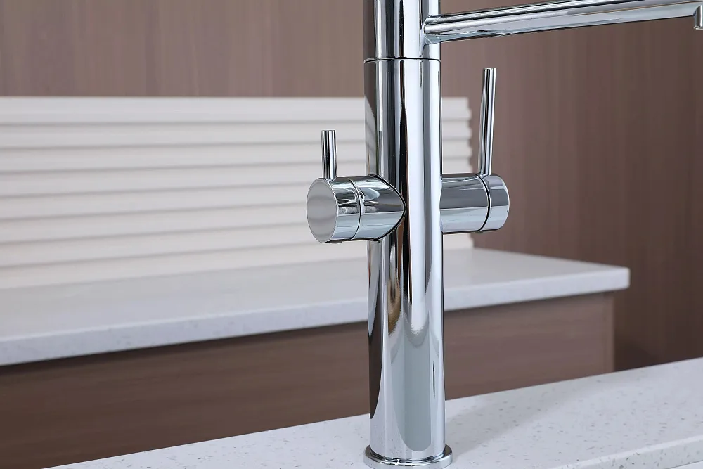Смеситель для кухни Paulmark Nexus Ne213999-CR с гибким изливом, хром Sancos — официальный сайт