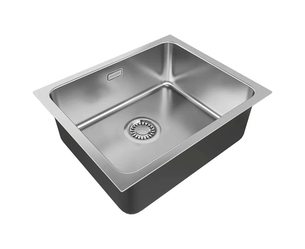 Мойка кухонная Paulmark Vista PM305444-BS, брашированная нержавеющая сталь Sancos — официальный сайт