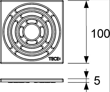 Душевой трап TECE Drainpoint S TECEdrainpoint S KDP-S120, с сифоном в комплекте
