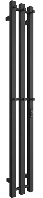 Полотенцесушитель электрический Двин X-3 plaza neo 120х12, матовый черный Sancos — Оригинал