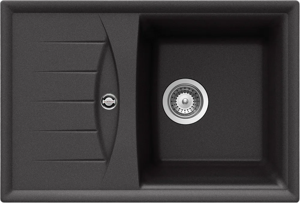 Мойка кухонная Schock Genius 45D Small (D-100S) Cristalite оникс Sancos — официальный сайт