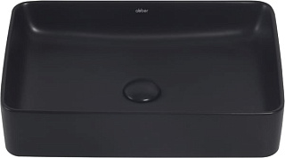 Накладная раковина Abber Rechteck AC2207MB матовая черная