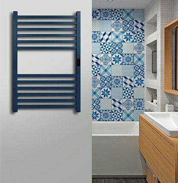 Полотенцесушитель электрический Indigo Attic LСLATCE80-50MFRt синий