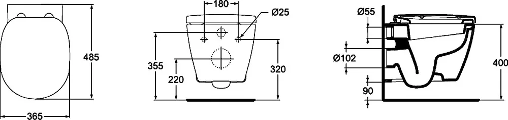 Унитаз подвесной Ideal Standard Connect E804601 Sancos — официальный сайт