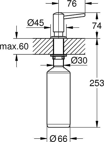 Дозатор для кухонной мойки Grohe Cosmopolitan 40535000
