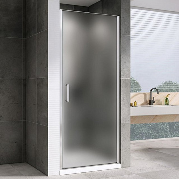 Душевая дверь в нишу Abber Sonnenstrand AG04060M 60 см, профиль хром, стекло матовое