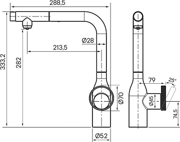 Смеситель для кухни Paulmark Urban Ur213104-CR хром