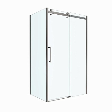 Душевой уголок BelBagno Marino 2 AH-1-120/80-C-GM 120x80, профиль оружейная сталь, стекло прозрачное