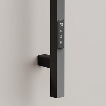 Полотенцесушитель электрический Sancos Linn 150x3 I-образный, вороненая сталь, SC13002GG