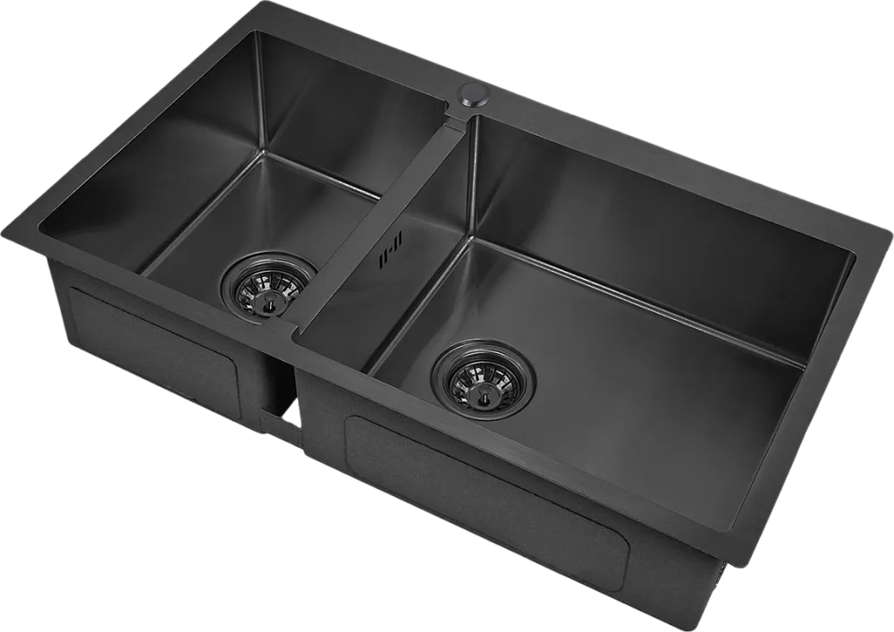 Мойка кухонная Zorg Inox PVD 78-2-51 R grafit Sancos — официальный сайт