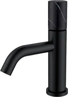 Смеситель для раковины Boheme Stick 121-B-MR-B черный, черный мрамор