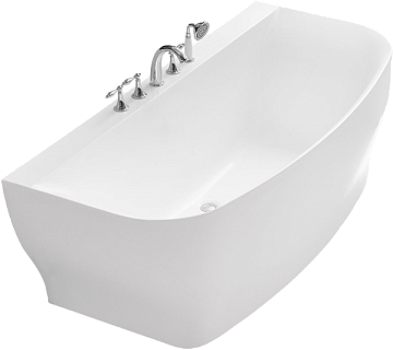 Акриловая ванна BelBagno 165x80 см, BB74-1650-W0