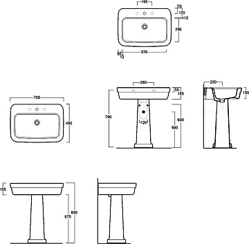Раковина Simas Evolution EVO 11 70 см