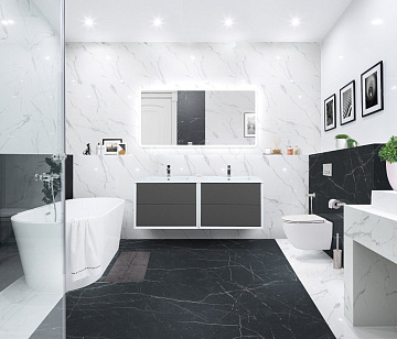 Мебельная раковина Cezares Bellagio 50215 141 см, bianco opaco