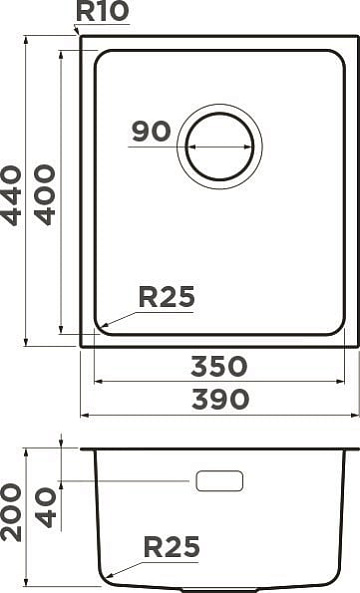 Мойка кухонная Omoikiri TADZAVA 39-U/I-LG светлое золото