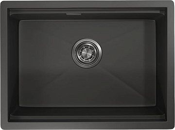 Мойка кухонная Granula Kitchen Space 6045U, черный матовый