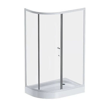 Душевой уголок AM.PM Like W83UG-302U120MT 120x80 профиль матовый хром, стекло прозрачное