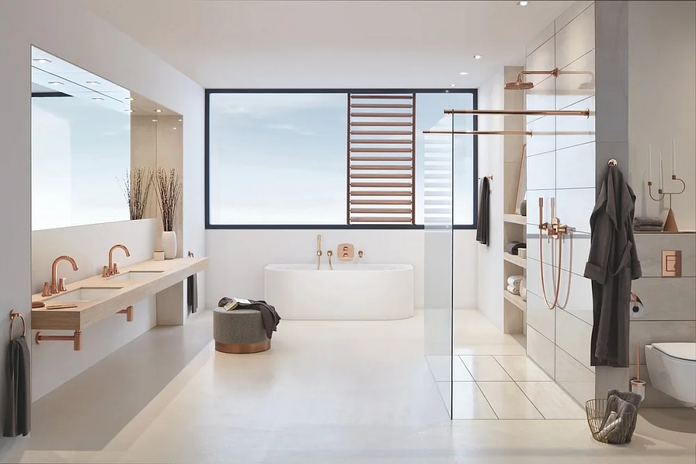 Кронштейн для верхнего душа Grohe Grandera 27986DA0 теплый закат Sancos — официальный сайт