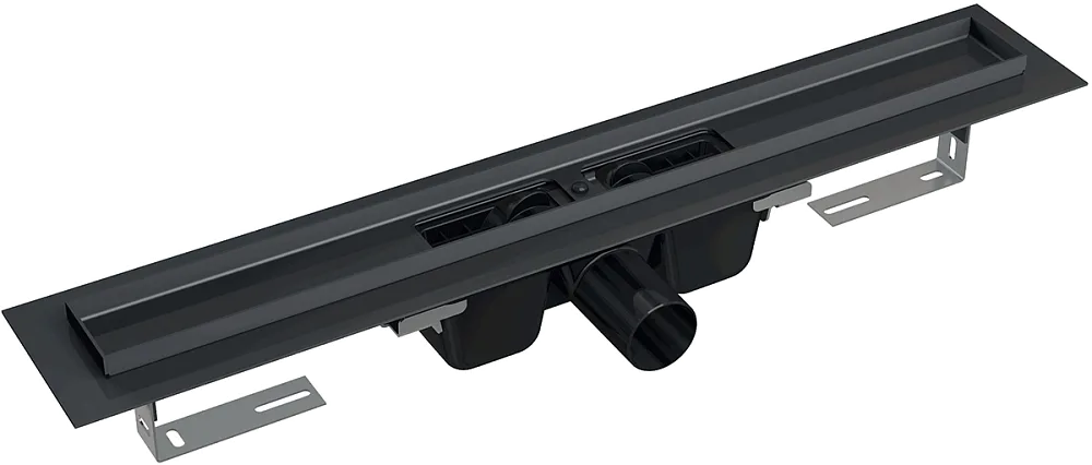 Душевой трап (лоток) AlcaPlast APZ1BLACK 75 см с решеткой Sancos — официальный сайт