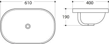Раковина Art&Max AM-5006-C белая